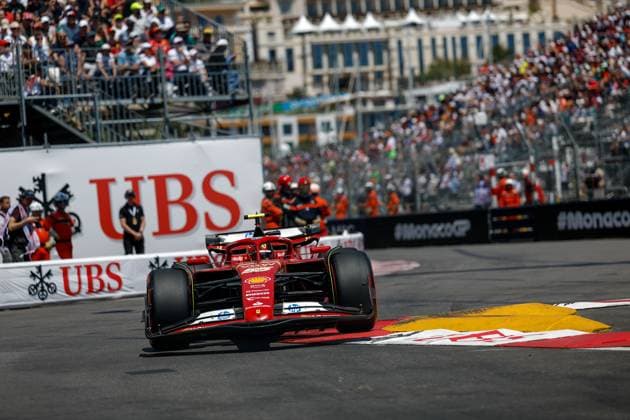 55 Carlos Sainz ESP, Scuderia Ferrari HP , F1 Grand Prix of Monaco at Circuit de Monaco on May 25, 2024 in Monte Carlo, Monaco Photo by HOCH ZWEI Monte Carlo Monaco