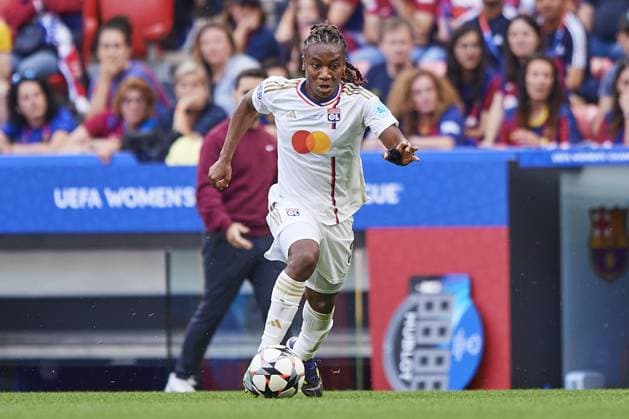 of Olympique Lyonnais during the UEFA Women s Champions League 2023 24 Final match between FC Barcelona, Barca and Olympique Lyonnais at San Mames Stadium on May 25, 2024 in Bilbao, Spain. (Photo by: LGM) FOOTBALL FEMININ : FC Barcelone vs Olympique Lyonnais - UEFA Ligue des Champions UWCL - Finale - 25 05 2024 LGM Panoramic 