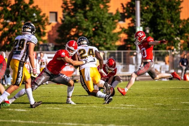 GFL German Football League Potsdam Royals Berlin Adler GFL German Football League Potsdam Royals Berlin Adler Copyright: xBEAUTIFULxSPORTS NicolxMarschallx