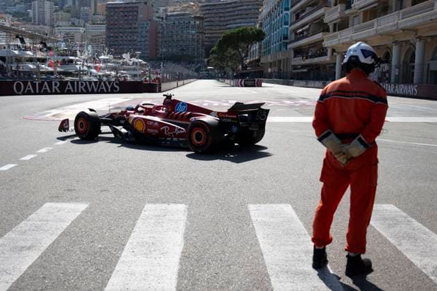 May 25, 2024, Monte-Carlo, Monaco: CHARLES LECLERC (MON) of Scuderia Ferrari 16 racing on Qualifying Day of the Formula 1 2024 Monaco Grand Prix. Charles Leclerc qualified on Pole position while Max Verstappen dropped to 6th place. Monte-Carlo Monaco - ZUMAb177 20240525_aap_b177_072 Copyright: xTaidghxBarronx