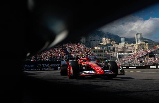 55 Carlos Sainz ESP, Scuderia Ferrari HP , F1 Grand Prix of Monaco at Circuit de Monaco on May 25, 2024 in Monte Carlo, Monaco Photo by HOCH ZWEI Monte Carlo Monaco