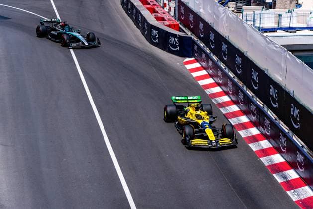 May 25, 2024, Imola, Imola, Italy: McLaren F1 team s english driver Lando Norris (4) during the free pratice three at the Formula 1 Grand Prix of Monaco Imola Italy - ZUMAm264 20240525_znp_m264_010 Copyright: xLucaxMartinix