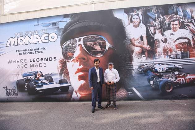 BEN SULAYEM Mohammed (uae), President of the FIA, portrait and STEWART Jackie, portrait during the Formula 1 Grand Prix de Monaco 2024, 8th round of the 2024 Formula One World Championship, WM, Weltmeisterschaft from May 23 to 26, 2024 on the Circuit de Monaco, in Monaco - F1 - MONACO GRAND PRIX 2024 DPPI Panoramic  240525_R08_MONACO_DP_EA018256