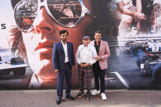 Sport Bilder des Tages BEN SULAYEM Mohammed (uae), President of the FIA, portrait and STEWART Jackie, portrait during the Formula 1 Grand Prix de Monaco 2024, 8th round of the 2024 Formula One World Championship, WM, Weltmeisterschaft from May 23 to 26, 2024 on the Circuit de Monaco, in Monaco - F1 - MONACO GRAND PRIX 2024 DPPI Panoramic  240525_R08_MONACO_DP_EA018287
