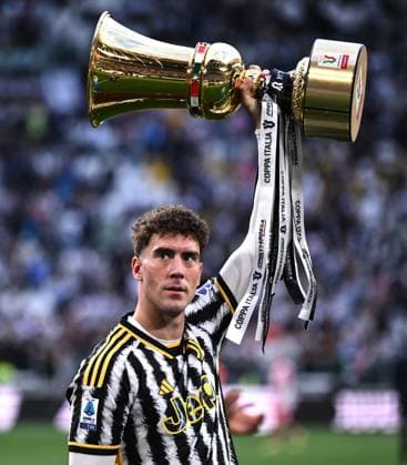Sport Bilder des Tages Mg Torino 25 05 2024 - campionato di calcio serie A Juventus-Monza foto Matteo Gribaudi Image nella foto: Dusan Vlahovic 