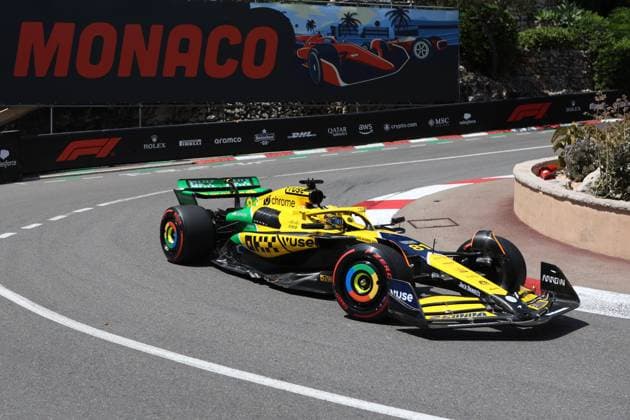F1 Gran Prix of Monaco Oscar Piastri of McLaren on track during final practice for the F1 Grand Prix of Monaco at Circuit de Monaco on May 25, 2024 in Monte-Carlo, Monaco. Monaco Monte-Carlo Monaco Copyright: xMarcoxCanonierox