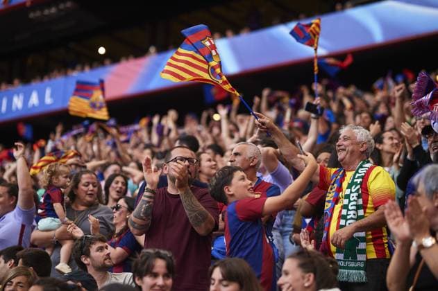 of Olympique Lyonnais during the UEFA Women s Champions League 2023 24 Final match between FC Barcelona, Barca and Olympique Lyonnais at San Mames Stadium on May 25, 2024 in Bilbao, Spain. (Photo by: LGM) FOOTBALL FEMININ : FC Barcelone vs Olympique Lyonnais - UEFA Ligue des Champions UWCL - Finale - 25 05 2024 LGM Panoramic 