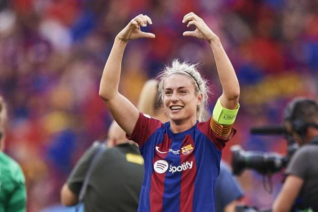 of Olympique Lyonnais during the UEFA Women s Champions League 2023 24 Final match between FC Barcelona, Barca and Olympique Lyonnais at San Mames Stadium on May 25, 2024 in Bilbao, Spain. (Photo by: LGM) FOOTBALL FEMININ : FC Barcelone vs Olympique Lyonnais - UEFA Ligue des Champions UWCL - Finale - 25 05 2024 LGM Panoramic 