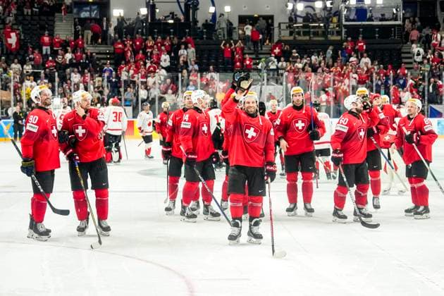 PRAGUE, CZECH REPUBLIC MAY 25 Switzerland win and go to the gold medal game during the 2024 IIHF Ice Hockey World Championship Czechia Semifinal match between Canada and Switzerland at Prague Arena on May 25, 2024 in Prague, Czech Republic Prague Prague Arena Czech Republic Copyright: xJustPictures.ch JarixPestelaccix jp-en-EuSpIm-JP4_JAR_Canada_Switzerland_25May_2024329