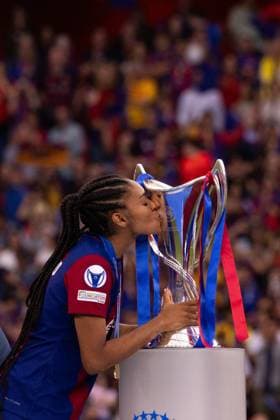Bilbao, Spain, May 25th 2024: Salma Parralluelo (7 Barcelona) during the UEFA Womens Champions League Final football match between FC Barcelona, Barca and Olympique Lyonnais at Estadio de San Mames in Bilbao, Spain. (Pauline FIGUET SPP) Copyright: xPaulinexFIGUETx xSPPx spp-en-PaFiSp-PF_OLvFCB1167