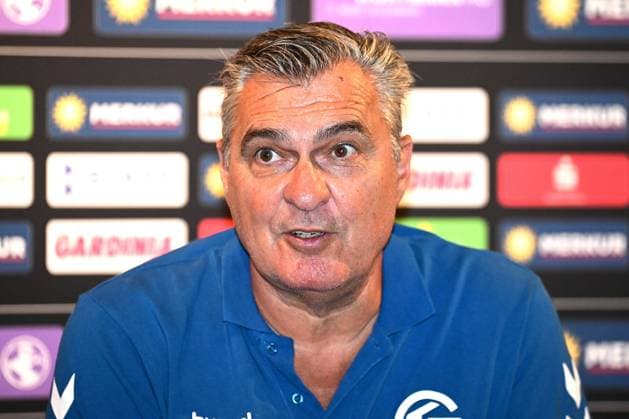 25 05 2024 pmk NH118286 Handball Men 2 Bundesliga Season 2023 2024 Merkur Arena Luebbecke TuS N Luebbecke TV Grosswallstadt Press conference Michael ROTH Coach Grosswallsatdt