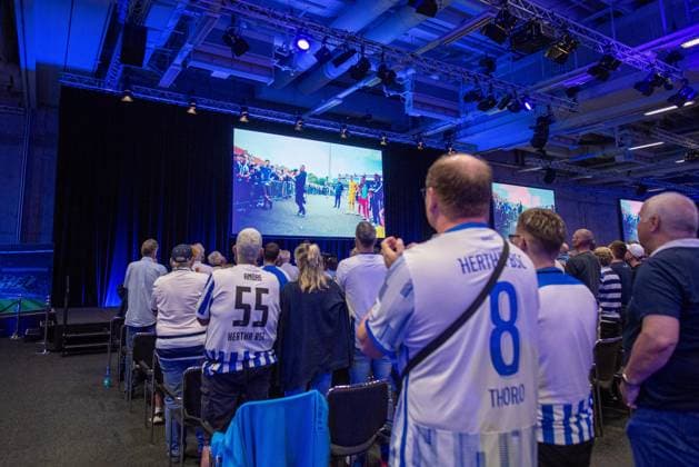 Football, Men, Season 2023 24, Hertha BSC, Ordinary General Meeting at City Cube Berlin, Coach Pal Dardai Hertha BSC sent a short greeting message on video, he received a standing ovation in the hall, 26 05 2024, Copyright: xSebastianxRäppold MatthiasxKochx