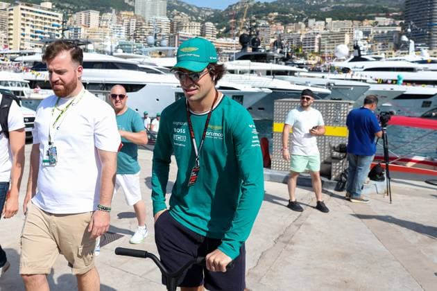 Lance Stroll Aston Martin arrives at the port, Race, Monaco Grand Prix, Motorsport, Men, Formula 1, 26 05 2024 Monte Carlo Monaco MCO Copyright: xkolbert-press ChristianxKolbertx