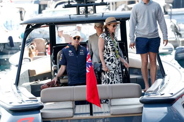 Adrian Newey GBR, Oracle Red Bull Racing and his wife Amanda Smerczak, F1 Grand Prix of Monaco at Circuit de Monaco on May 26, 2024 in Monte Carlo, Monaco Photo by HOCH ZWEI Monte Carlo Monaco