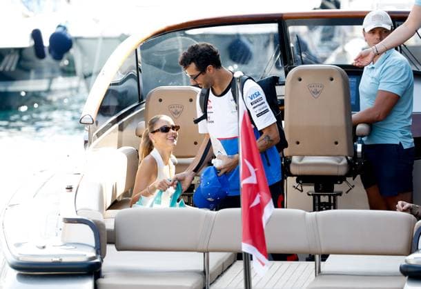3 Daniel Ricciardo AUS, Visa Cash App RB Formula One Team and his girlfriend Heidi Berger, F1 Grand Prix of Monaco at Circuit de Monaco on May 26, 2024 in Monte Carlo, Monaco Photo by HOCH ZWEI Monte Carlo Monaco