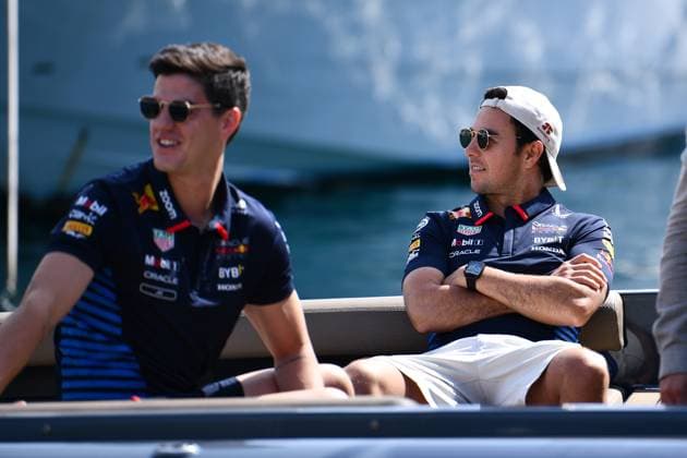 May 26, 2024, Montecarlo, Mezzolombardo, Monaco: Mexican driver SERGIO PEREZ (Red Bull Racing) arrive in the Paddock of the 2024 FIA Formula 1 Monaco Grand Prix at Monaco Circuit in Monaco. Race day. Montecarlo Monaco - ZUMAf150 20240526_zsp_f150_001 Copyright: xDaisyxFacinellix