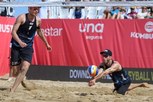 Beach Pro Tour Elite 16 Espinho, Portugal, 26 05 2024 Clemens Wickler GER Beach Pro Tour Elite 16 Espinho, Espinho on 26 05 2024 Copyright: xBEAUTIFULxSPORTS PeterxWeberx