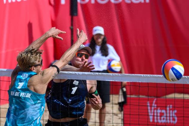 Beach Pro Tour Elite 16 Espinho, Portugal, 26 05 2024 Nils Ehlers GER Beach Pro Tour Elite 16 Espinho, Espinho on 26 05 2024 Copyright: xBEAUTIFULxSPORTS PeterxWeberx