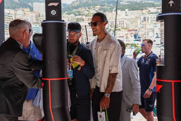 Footballer Virgil van Dijk Liverpool FC, Race, Monaco Grand Prix, Motorsport, Men, Formula 1, 26 05 2024 Monte Carlo Monaco MCO Copyright: xkolbert-press ChristianxKolbertx