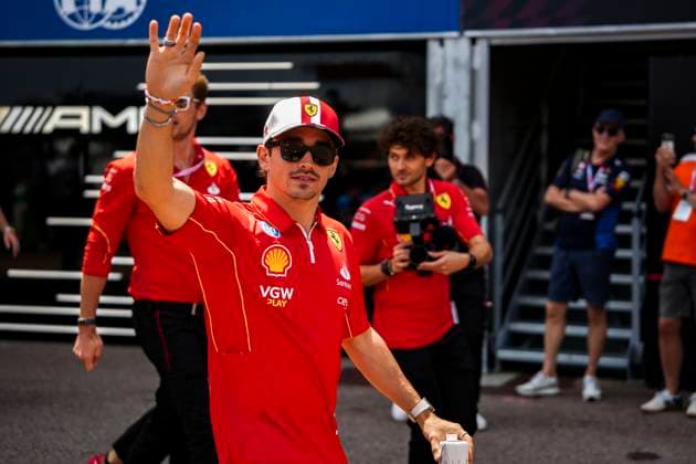 LECLERC Charles (mco), Scuderia Ferrari SF-24, portrait during the Formula 1 Grand Prix de Monaco 2024, 8th round of the 2024 Formula One World Championship, WM, Weltmeisterschaft from May 23 to 26, 2024 on the Circuit de Monaco, in Monaco - F1 - MONACO GRAND PRIX 2024 DPPI Panoramic  240526_R08_MONACO_DP_DSC09810