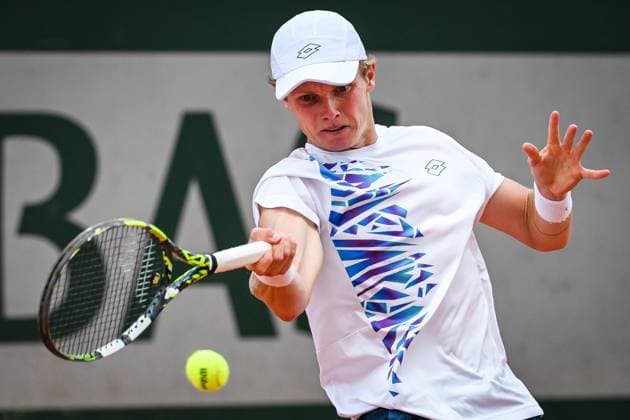 May 26, 2024, Paris, France, France: Jesper DE JONG of Netherlands during the first day of Roland-Garros 2024, French Open 2024, Grand Slam tennis tournament at the Roland-Garros Stadium on May 26, 2024 in Paris, France. Paris France - ZUMAm308 20240526_zsp_m308_012 Copyright: xMatthieuxMirvillex