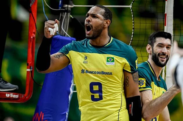 Volleyball, Nations League, Brasilien - Italien Liga das Nações Brasil X Itália RIO DE JANEIRO, RJ - 26.05.2024: LIGA DAS NAÇÕES BRASIL X ITÁLIA - Loyal during Brazil (Photo: Pedro Teixeira Fotoarena) x2544497x  PedroxTeixeira