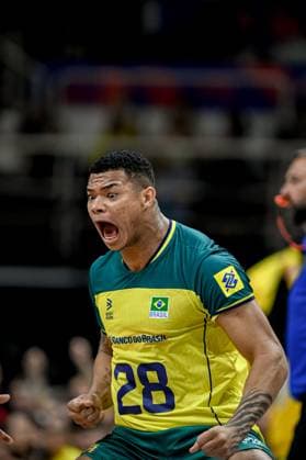 Volleyball, Nations League, Brasilien - Italien Liga das Nações Brasil X Itália RIO DE JANEIRO, RJ - 26.05.2024: LIGA DAS NAÇÕES BRASIL X ITÁLIA - Darlan during Brazil (Photo: Pedro Teixeira Fotoarena) x2544502x  PedroxTeixeira