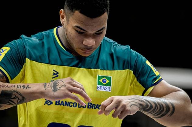 Volleyball, Nations League, Brasilien - Italien Liga das Nações Brasil X Itália RIO DE JANEIRO, RJ - 26.05.2024: LIGA DAS NAÇÕES BRASIL X ITÁLIA - Darlan during Brazil (Photo: Pedro Teixeira Fotoarena) x2544504x  PedroxTeixeira