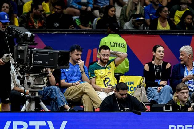 Volleyball, Nations League, Brasilien - Italien Liga das Nações Brasil X Itália RIO DE JANEIRO, RJ - 26.05.2024: LIGA DAS NAÇÕES BRASIL X ITÁLIA - Bruno Fred during Brazil (Photo: Pedro Teixeira Fotoarena) x2544510x  PedroxTeixeira