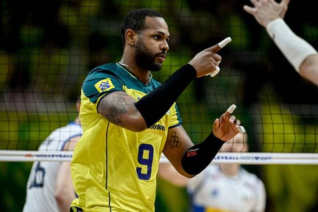 Volleyball, Nations League, Brasilien - Italien Liga das Nações Brasil X Itália RIO DE JANEIRO, RJ - 26.05.2024: LIGA DAS NAÇÕES BRASIL X ITÁLIA - Loyal during Brazil (Photo: Pedro Teixeira Fotoarena) x2544514x  PedroxTeixeira
