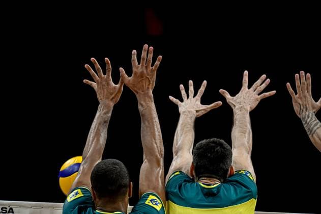 Volleyball, Nations League, Brasilien - Italien Liga das Nações Brasil X Itália RIO DE JANEIRO, RJ - 26.05.2024: LIGA DAS NAÇÕES BRASIL X ITÁLIA - Brazil (Photo: Pedro Teixeira Fotoarena) x2544517x  PedroxTeixeira