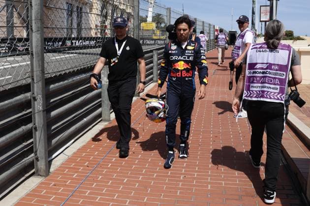 F1 Grand Prix Of Monaco 2024 Sergio Perez of Red Bull Racing after crash during the Formula 1 Grand Prix of Monaco at Circuit de Monaco in Monaco on May 26, 2023. Monaco Monaco  Copyright: xJakubxPorzyckix originalFilename:porzycki-f1grandp240526_npkX8.jpg