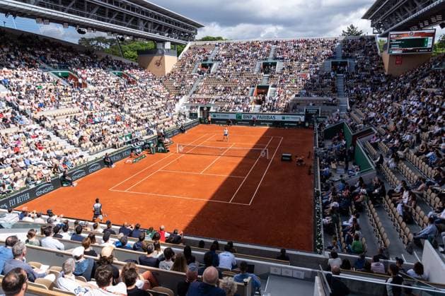 Roland Garros 2024 - Humbert - Sonego Men s singles first round Ugo Humbert of France against Lorenzo Sonego of Italy during the first day of Roland-Garros 2024, ATP, Tennis Herren and WTA, Tennis Damen Grand Slam tennis tournament on May 26, 2024 at Roland-Garros stadium in Paris, France. Photo By Alexis Jumeau ABACAPRESS.COM Paris France  Copyright: xJumeauxAlexis ABACAx