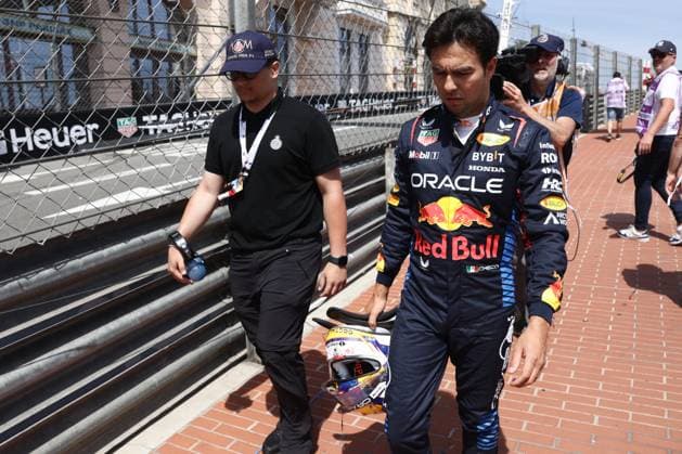 F1 Grand Prix Of Monaco 2024 Sergio Perez of Red Bull Racing after crash during the Formula 1 Grand Prix of Monaco at Circuit de Monaco in Monaco on May 26, 2023. Monaco Monaco  Copyright: xJakubxPorzyckix originalFilename:porzycki-f1grandp240526_np1Gb.jpg