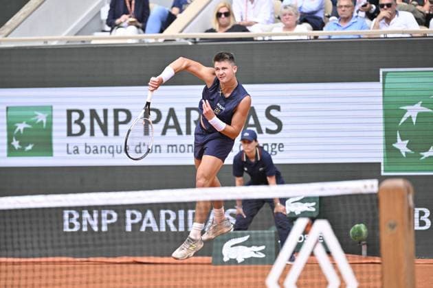 Tennis : Roland Garros 2024 - France - J.J. Wolf - Usa Tennis : Roland Garros 2024 - France - 26 05 2024 ChrysleneCaillaud Panoramic 