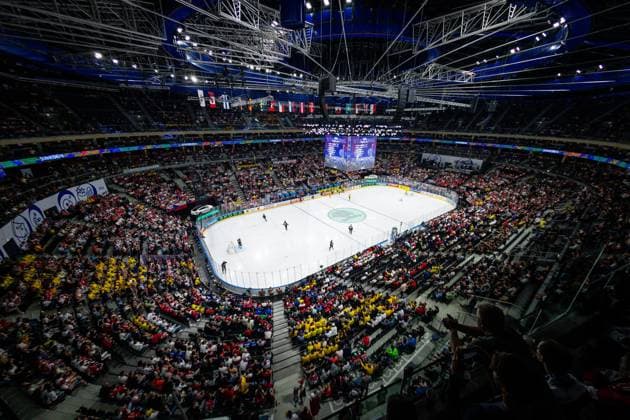 SWEDEN CANADA BRONZE MEDAL GAME IIHF World Championship, WM, Weltmeisterschaft 2024 CZECHIA PRAGUE - OSTRAVA General view of the the bronze medal game of the IIHF Ice hockey, Eishockey World Championship Czechia Prague - Ostrava between Sweden and Canada. O2 Arena, Prague, Czechia, May 26, 2024. PUBLICATION NOT IN SLOVAKIA PUBLICATION NOT IN SVK Prague Copyright: xBranislavxRackox _BRR6701