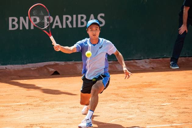 Shintaro Mochizuki (JPN) TENNIS : Roland Garros 2024 - Paris - 26 05 2024 BaptisteAutissier Panoramic 