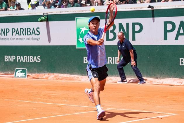 Shintaro Mochizuki (JPN) TENNIS : Roland Garros 2024 - Paris - 26 05 2024 BaptisteAutissier Panoramic 