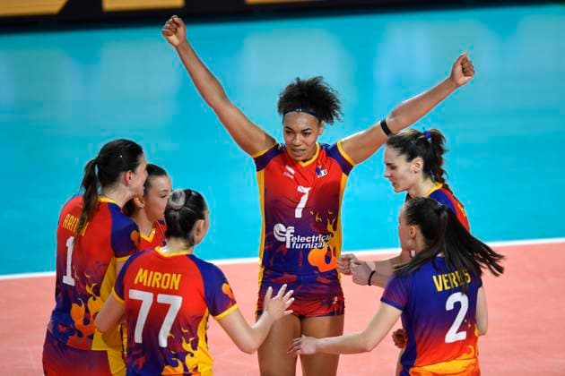 Volleyball, Frauen, European Golden League, Rumänien - Schweden BLAJ - VOLEI - GOLDEN LEAGUE - 26 MAI 2024 Meciul de volei feminin contand pentru CEV European Golden League 2024 dintre Romania si Suedia, desfasurat la Blaj, 26 mai 2024. Inquam Photos Alex Nicodim Copyright: xAlexxNicodimx