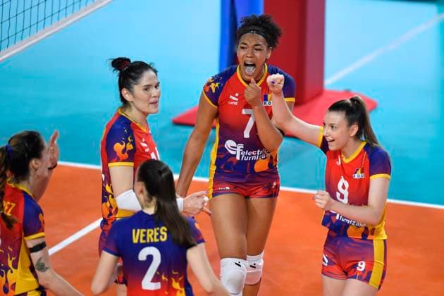 Volleyball, Frauen, European Golden League, Rumänien - Schweden BLAJ - VOLEI - GOLDEN LEAGUE - 26 MAI 2024 Meciul de volei feminin contand pentru CEV European Golden League 2024 dintre Romania si Suedia, desfasurat la Blaj, 26 mai 2024. Inquam Photos Alex Nicodim Copyright: xAlexxNicodimx
