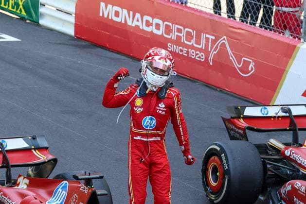 Winner of the 81 Monaco GP, Charles Leclerc Scuderia Ferrari HP , Race, Monaco Grand Prix, Motorsport, Men, Formula 1, 26 05 2024 Monte Carlo Monaco MCO Copyright: xkolbert-press ChristianxKolbertx