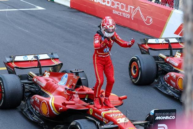 Winner of the 81 Monaco GP, Charles Leclerc Scuderia Ferrari HP , Race, Monaco Grand Prix, Motorsport, Men, Formula 1, 26 05 2024 Monte Carlo Monaco MCO Copyright: xkolbert-press ChristianxKolbertx