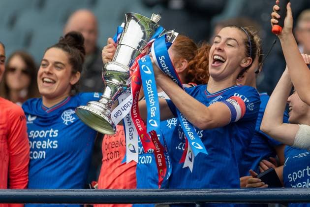 Sport Themen der Woche KW21 Rangers FC v Heart of Midlothian FC Scottish Gas Women s Cup 26 05 2024. Final Rangers are crowned Scottish Gas Womens Scottish Cup Champions during the Womens Scottish Gas Scottish Cup Final. Rangers FC vs Heart of Midlothian, The National Stadium, Hampden Park, Glasgow, Editorial use only , Copyright: xColinxPoultneyx PSI-19743-0031
