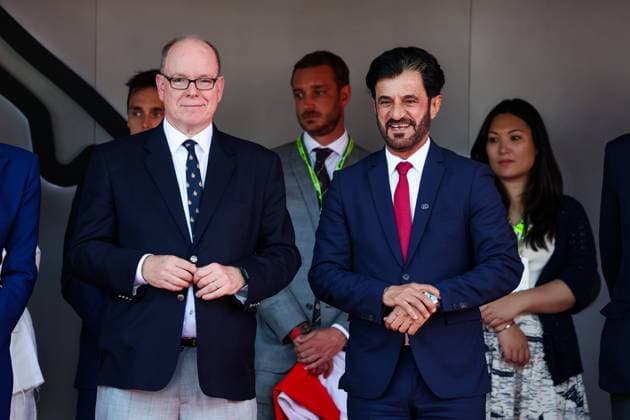 S.A.S. Le Prince Albert II de Monaco, BEN SULAYEM Mohammed (uae), President of the FIA, portrait, during the Formula 1 Grand Prix de Monaco 2024, 8th round of the 2024 Formula One World Championship, WM, Weltmeisterschaft from May 23 to 26, 2024 on the Circuit de Monaco, in Monaco - F1 - MONACO GRAND PRIX 2024 DPPI Panoramic  240526_R08_MONACO_DP_FGOO7110