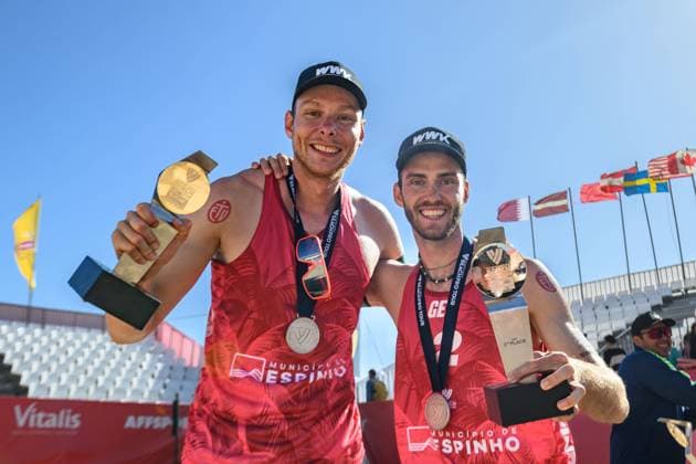 Beach Pro Tour Elite 16 Espinho, Portugal, 26 05 2024 Nils Ehlers GER , Clemens Wickler GER Beach Pro Tour Elite 16 Espinho, Espinho on 26 05 2024 Copyright: xBEAUTIFULxSPORTS PeterxWeberx