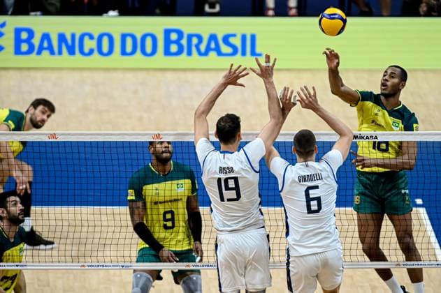 Volleyball, Nations League, Brasilien - Italien Liga das Nações Brasil X Itália RIO DE JANEIRO, RJ - 26.05.2024: LIGA DAS NAÇÕES BRASIL X ITÁLIA - Lucarelli during Brazil (Photo: Pedro Teixeira Fotoarena) x2544859x  PedroxTeixeira