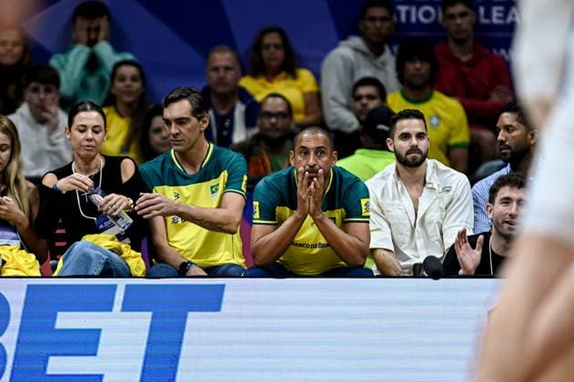 Volleyball, Nations League, Brasilien - Italien Liga das Nações Brasil X Itália RIO DE JANEIRO, RJ - 26.05.2024: LIGA DAS NAÇÕES BRASIL X ITÁLIA - Brazil (Photo: Pedro Teixeira Fotoarena) x2544880x  PedroxTeixeira