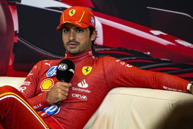 SAINZ Carlos (spa), Scuderia Ferrari SF-24, portrait, press conference, PK, Pressekonferenz during the Formula 1 Grand Prix de Monaco 2024, 8th round of the 2024 Formula One World Championship, WM, Weltmeisterschaft from May 23 to 26, 2024 on the Circuit de Monaco, in Monaco - F1 - MONACO GRAND PRIX 2024 DPPI Panoramic 240526_R08_MONACO_DP_DSC00350