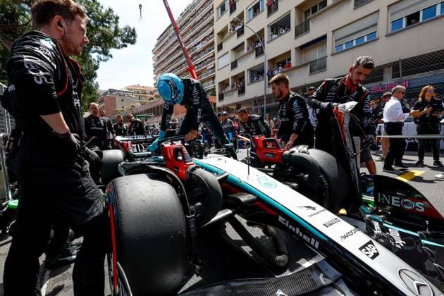 63 George Russell GBR, Mercedes AMG Petronas F1 Team , F1 Grand Prix of Monaco at Circuit de Monaco on May 26, 2024 in Monte Carlo, Monaco Photo by HOCH ZWEI Monte Carlo Monaco
