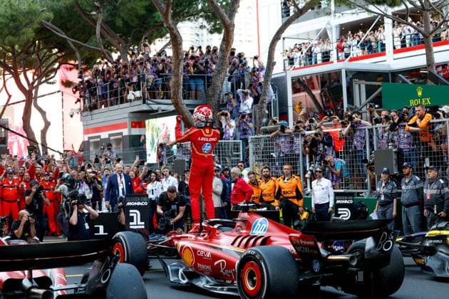 16 Charles Leclerc MCO, Scuderia Ferrari HP , F1 Grand Prix of Monaco at Circuit de Monaco on May 26, 2024 in Monte Carlo, Monaco Photo by HOCH ZWEI Monte Carlo Monaco